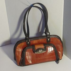 Marc Chantal Purse Croc embossed genuine Leather style